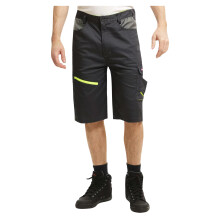 (40R, Black/Grey) Lee Cooper Mens Stretch Reflective Multi Pocket Cargo Shorts