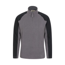 (L, Dark Grey) Mountain Warehouse Mens Ashbourne II Half Zip Fleece Top
