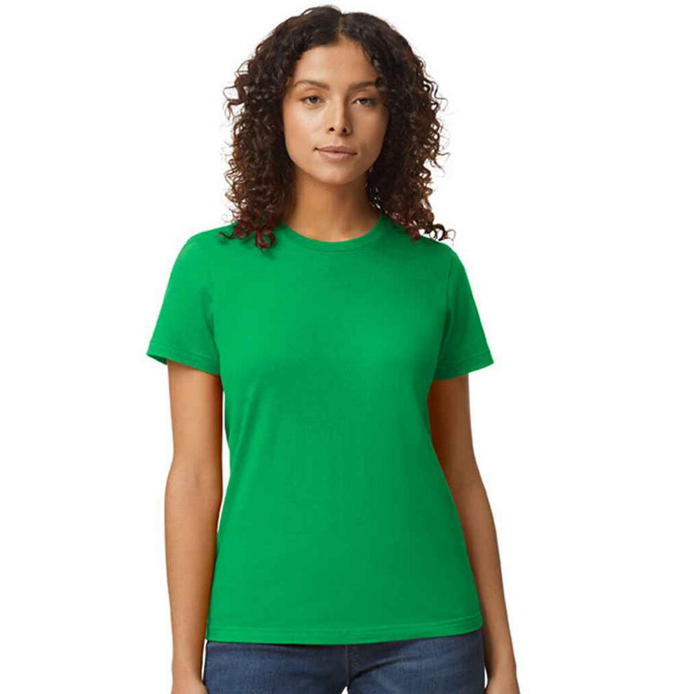 Gildan (M, Irish Green) Womens/Ladies Soft Midweight T-Shirt
