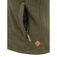 JACK PYKE Ladies Sherpa Fleece Gilet Olive X-Small