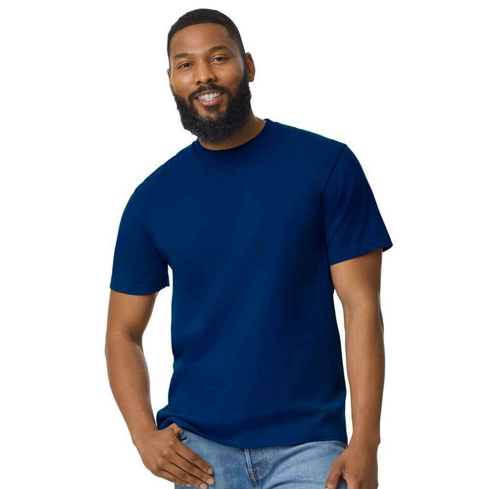 Gildan (Xl, Navy) Mens Cotton Lightweight T-Shirt