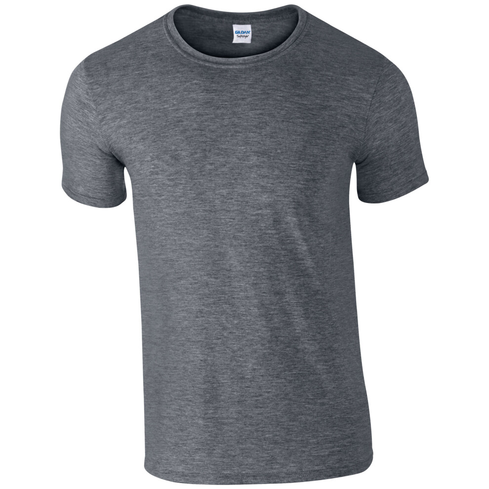 Gildan (2Xl, Dark Heather) Mens Short Sleeve Soft-Style T-Shirt