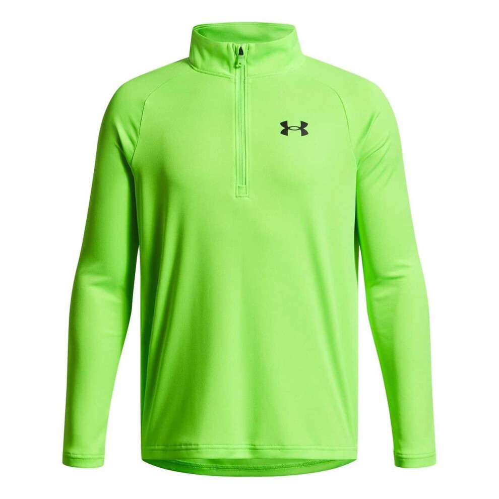 Under Armour (9-10 Years, Hyper Green) Boys Tech 2.0 Half Zip Track Top