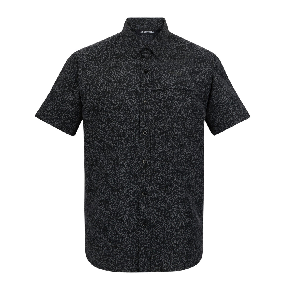 Regatta Men's Mindano Textured Shirt - Ash - 4XL - Ash - 90% Polyester/10% Viscose - Image 2