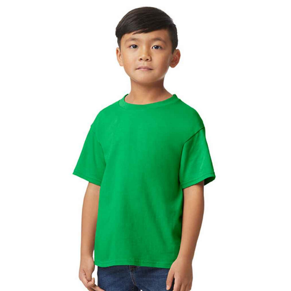 Gildan (9-11 Years, Irish Green) Childrens/Kids Midweight Soft Touch T-Shirt
