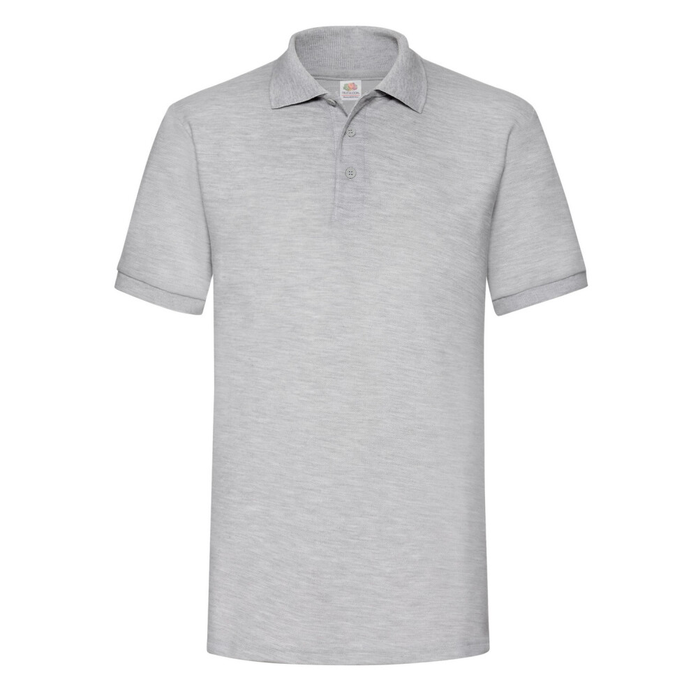 Fruit Of The Loom (Xxl, Heather Grey) Mens 65/35 Heavyweight Polo Shirt