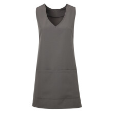 (S/M, Dark Grey) Premier Womens/Ladies Wrap Around Sleeveless Tunic Apron