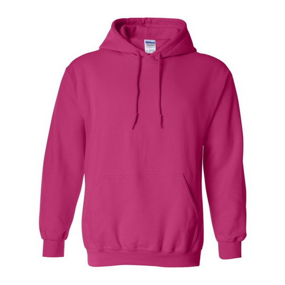 Gildan (Xl, Heliconia) Heavy Blend Adult Unisex Hooded Sweatshirt / Hoodie