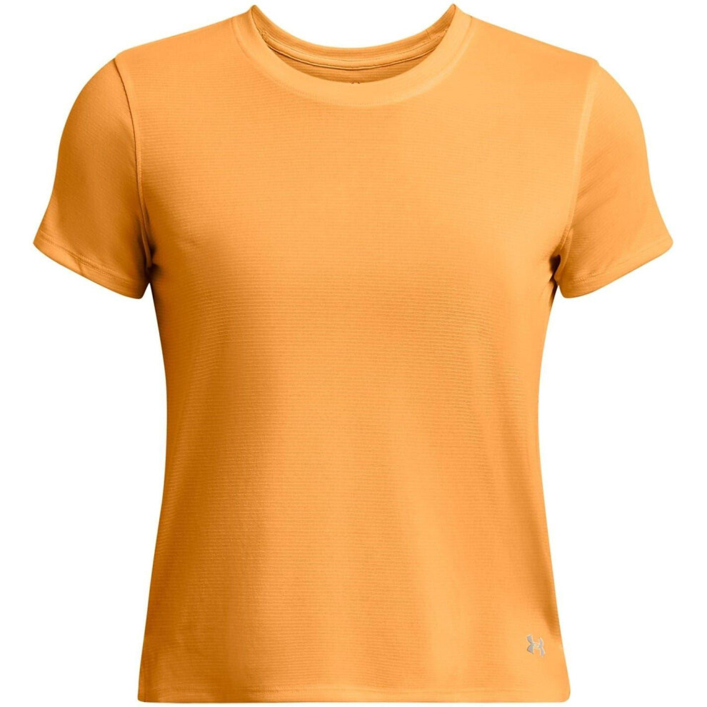 Under Armour (12 Uk, Orange) Womens/Ladies Streaker Running Top