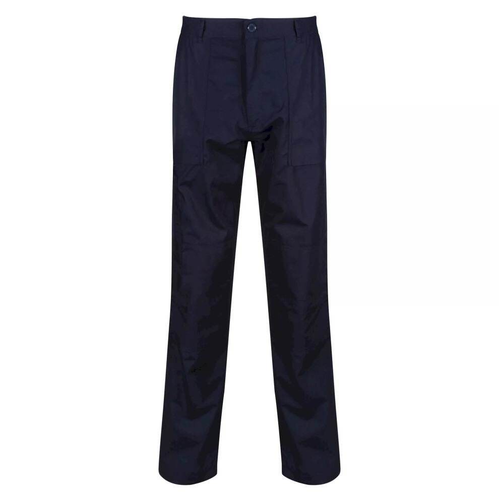 Regatta (46W X Long, Navy Blue) Mens New Action Trouser (Long) / Pants