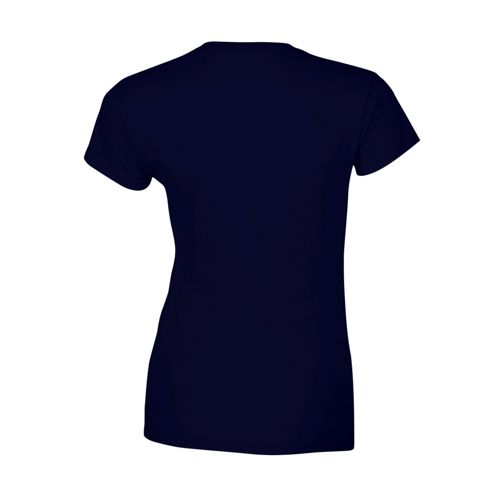 Gildan (M, Navy) Womens/Ladies Softstyle Ringspun Cotton T-Shirt