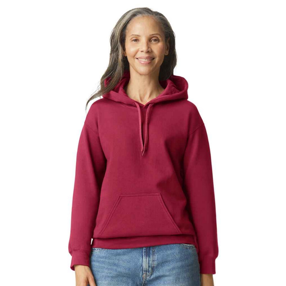 Gildan (L, Cardinal Red) Mens Midweight Soft Touch Hoodie
