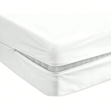 Protège-matelas zippé sur 6 côtés, poche de 30 cm de profondeur, anti-poussière et lavable, 90 x 200 cm
