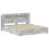 VidaXL vidaXL Bed Frame with Storage Concrete Grey 200 x 200 cm 4
