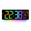 Large Digital Display Led Wall Alarm Clock with DST or RGB Color Changing Remote Control Thermometer Timer Date Week Display 1