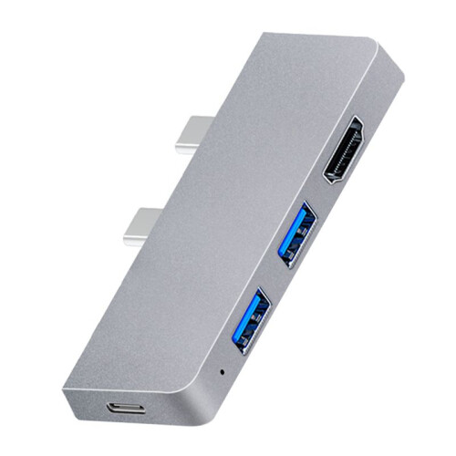 For Surface Pro 8 USB C Hub, 4K -Compatible Adapter+2 USB 3.0 Reader /TF Card Reader Adapter for Surface Pro 8