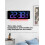 Large Digital Display Led Wall Alarm Clock with DST or RGB Color Changing Remote Control Thermometer Timer Date Week Display 5