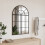 VidaXL vidaXL Wall Mirror Black 60x90 cm Arch Iron 1
