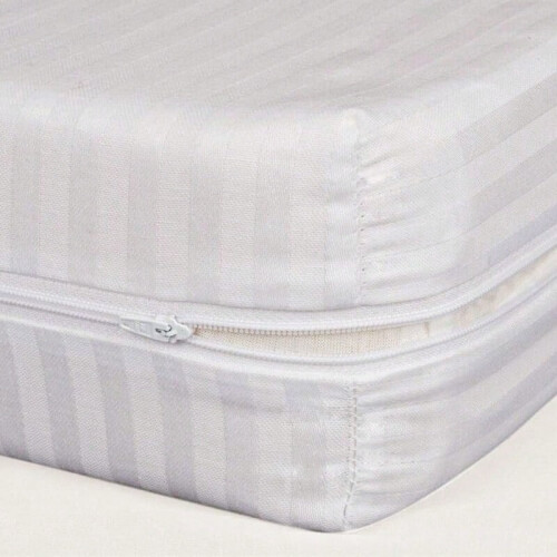Zippered Mattress Encasement 28cm Deep Fitted Sheet for All Beds