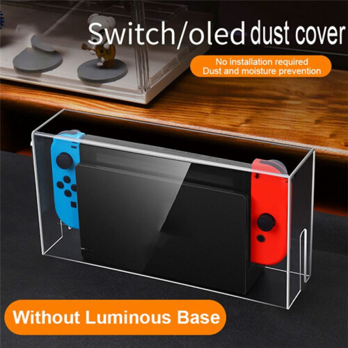 Base Clear Dust Cover for   Protective Sleeve Case Acrylic Display Box Shell for  OLED Console(A) 2