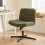 Homcom HOMCOM Desk Chair with Wide Seat, Thick Padding, Rock Function, Green 1