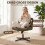 Homcom HOMCOM Desk Chair with Wide Seat, Thick Padding, Rock Function, Green 5