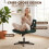 Homcom HOMCOM Desk Chair with Wide Seat, Thick Padding, Rock Function, Green 5