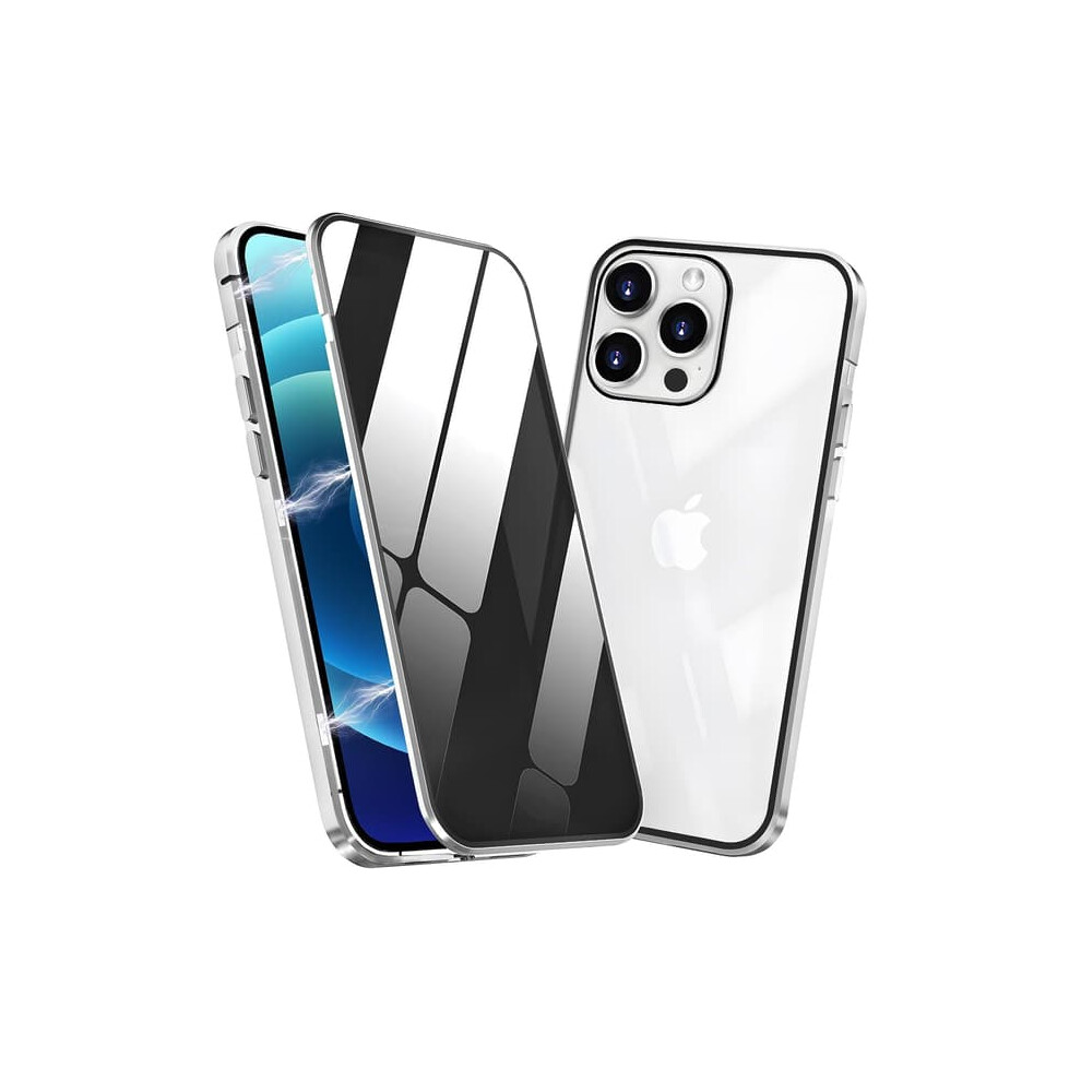 Privacy Double Magnetic Case For Iphone 13 Silver 940684233335