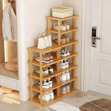 Bamboo Shoe Rack 12-Tier Vertical Organizer