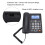 Corded phone with speakerphone, large buttons, LCD display, 7