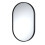 Balterley Oval 500 x 800mm Black Frame Recessed Mirror 1