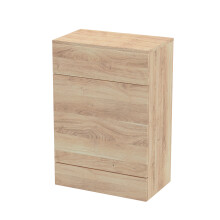 Alrewas Contemporary Floor Standing WC Unit, Bleached Oak, 600mm