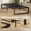 Homcom HOMCOM 3ft Single Bed Frame with Underbed Storage, Noise-Free, Black 6