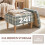 Homcom HOMCOM Linen Fabric Upholstered Footstool with Removable Top, Grey 4