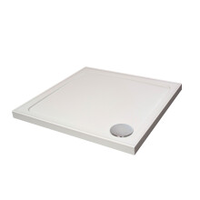 Stone Tray 900x900 Incl Upstands White