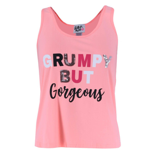 Saturdaze Women's Plus Size Grumpy Gorgeous Tank Top and Capri Set 2