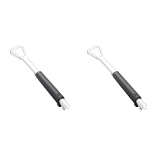 Ouvre-boîte réglable 2024 - Nouveau - Pince à couvercle manuelle multifonctionnelle portable en acier inoxydable - Accessoire de cuisine (lot de 2)