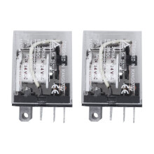 2 db DC12V tekercs 10A 240VAC 28VDC DPDT elektromágneses relé JQX-13F2Z