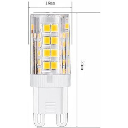 Ampoules LED G9, blanc chaud 3000K 5W, lot de 10 2