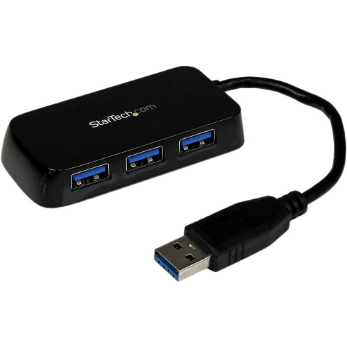 .comΔιακόπτης USB 3.0 SuperSpeed 4 θυρών - Φορητή μίνι βάση σύνδεσης USB πολλαπλών θυρών για