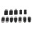 VIFER Adattatore USB 2.0 - Pacchetto 12 Pezzi Mini convertitori Macho-Hembra Adattatori USB 2.0 7