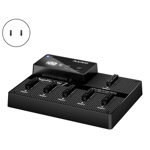 MAIWO Offline Clone 6 Bay M.2  SSD Enclosure Case Support USB 3.0 to M2  SSD Dock Station for M.2  SSD Disk US Plug 2