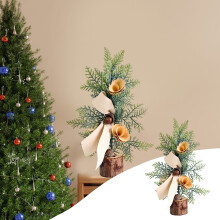 Sapin de Noël artificiel miniature karymi25CM pour enfants, décoration de fête à la maison, cadeaux pour la famille - Compatible avec les soldes