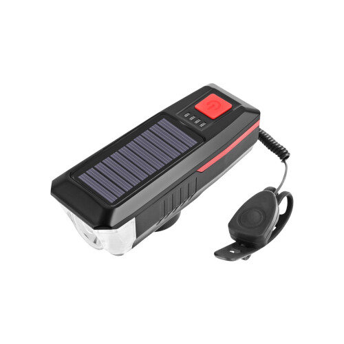 Bicycle Headlight Solar USB Rechargeable 1 Pack