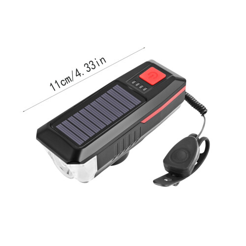 Bicycle Headlight Solar USB Rechargeable 1 Pack 1