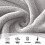 Bath Towel Set Polyester 5-Piece (2 Bath 3 Hand) 6