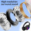 Wireless Foldable Gaming Headphones Bluetooth 5.3 with LED 4