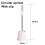 Jacenvly toilet bowl brush and holder set compact 1 pack 3