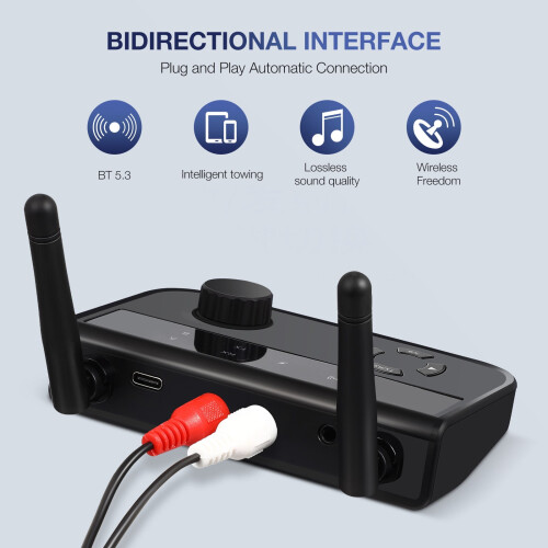 TV Audio Adapter Transmitter Receiver 5.3 GHz 2