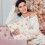Christmas snowflake pillow set with sequin embroidery, gold 7
